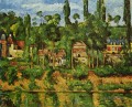 Das Chateau de Medan Paul Cezanne Landschaft Fluss